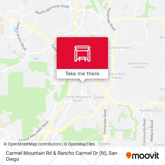 Mapa de Carmel Mountain Rd & Rancho Carmel Dr (N)