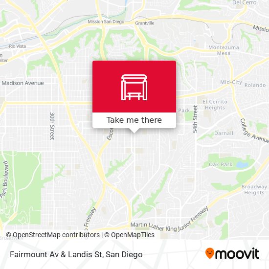 Fairmount Av & Landis St map