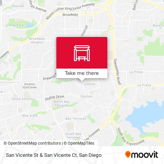 San Vicente St & San Vicente Ct map