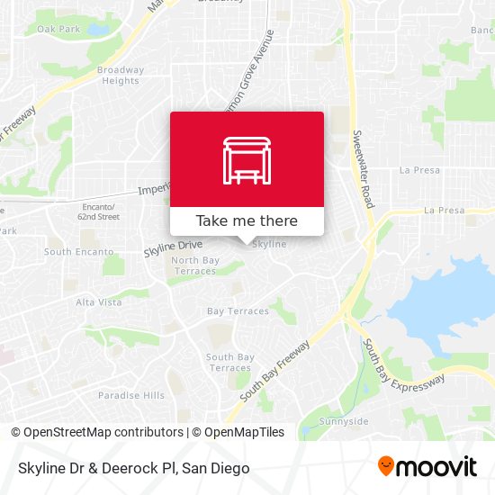Skyline Dr & Deerock Pl map