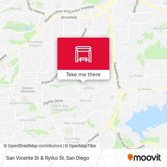 San Vicente St & Rytko St map