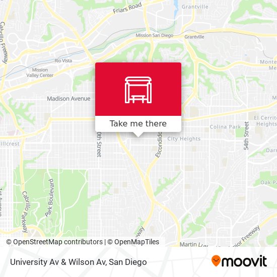 University Av & Wilson Av map