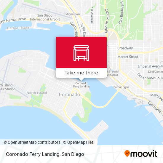 Mapa de Coronado Ferry Landing