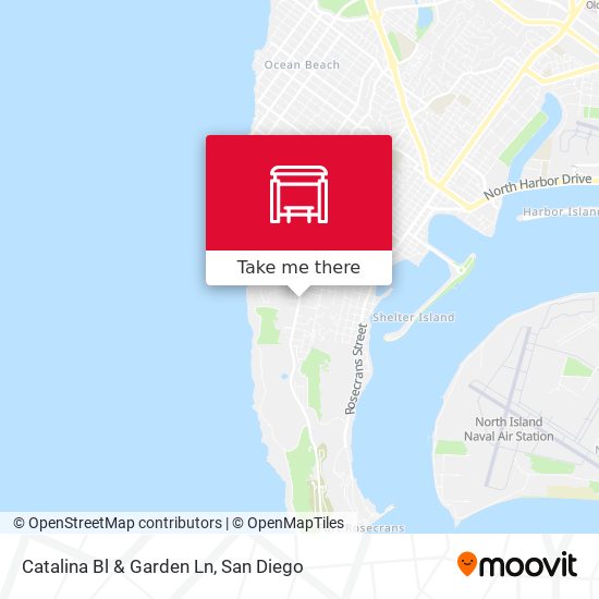 Catalina Bl & Garden Ln map