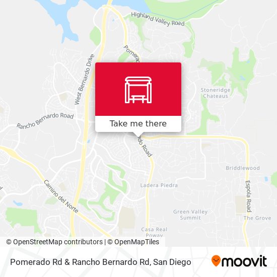 Pomerado Rd & Rancho Bernardo Rd map