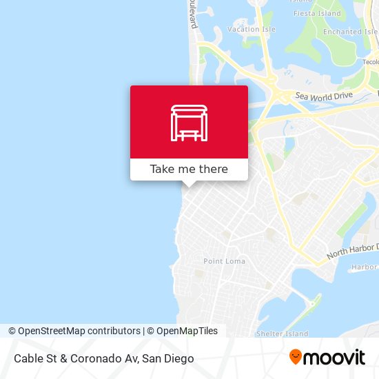 Cable St & Coronado Av map