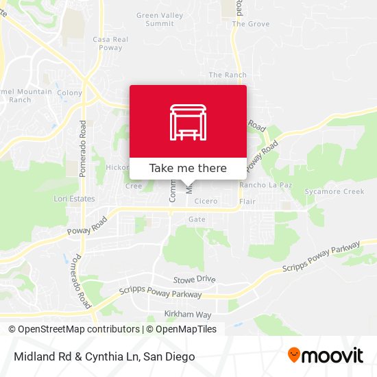 Mapa de Midland Rd & Cynthia Ln