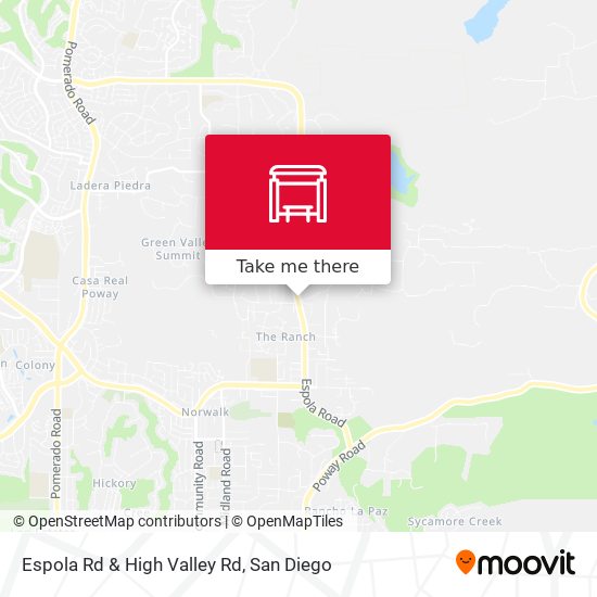 Espola Rd & High Valley Rd map