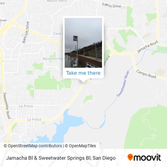 Jamacha Bl & Sweetwater Springs Bl map