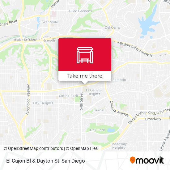 Mapa de El Cajon Bl & Dayton St