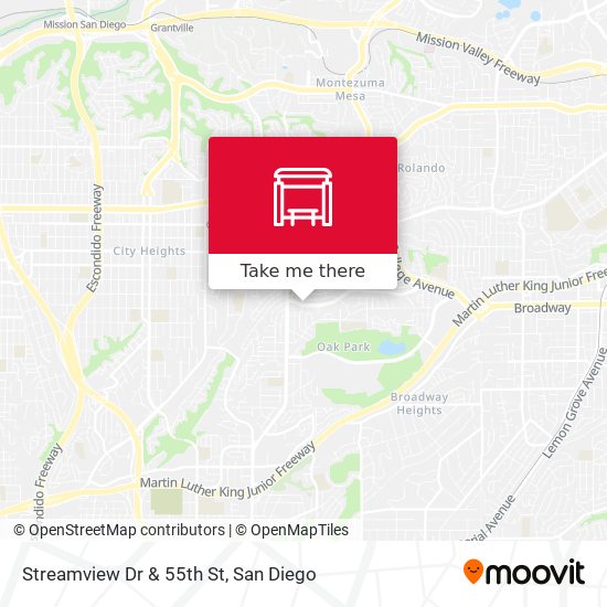 Streamview Dr & 55th St map