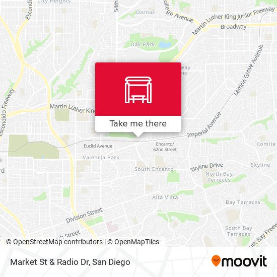 Market St & Radio Dr map