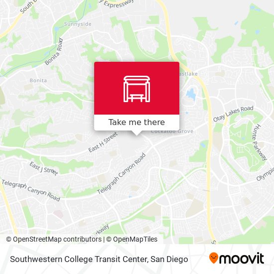 Southwestern College Transit Center map