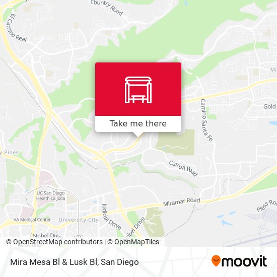 Mapa de Mira Mesa Bl & Lusk Bl