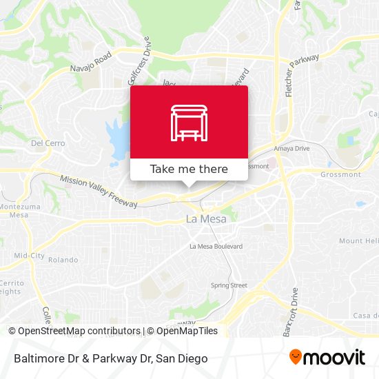 Mapa de Baltimore Dr & Parkway Dr