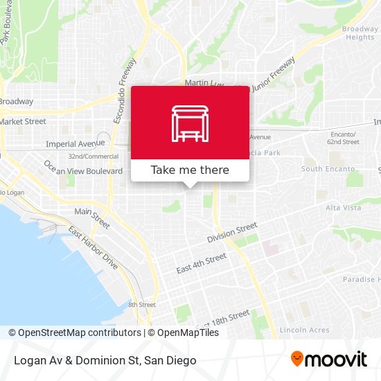 Logan Av & Dominion St map