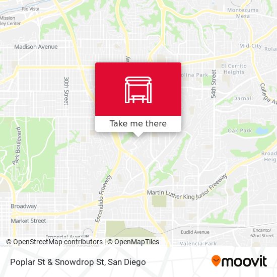Mapa de Poplar St & Snowdrop St