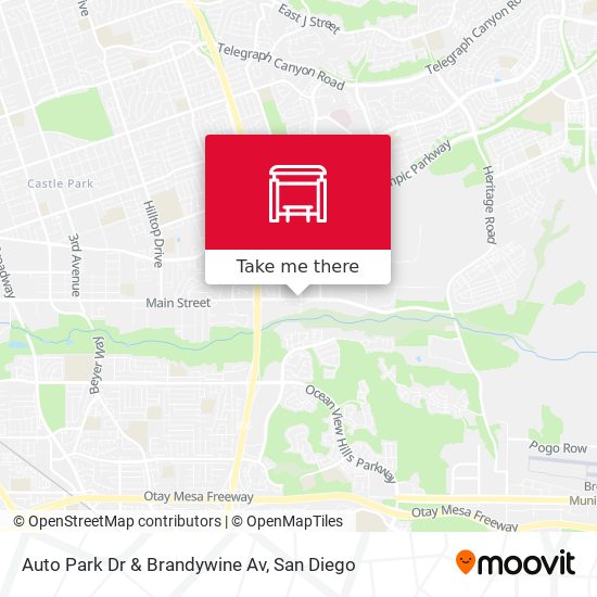 Mapa de Auto Park Dr & Brandywine Av