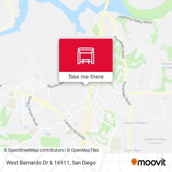 Mapa de West Bernardo Dr & 16911
