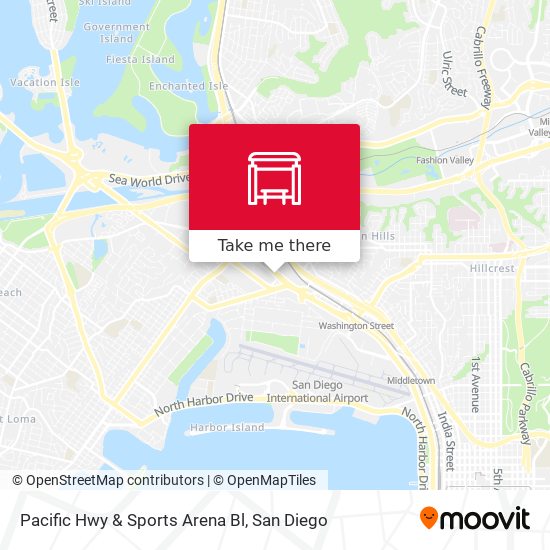 Pacific Hwy & Sports Arena Bl map