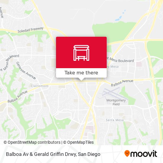 Balboa Av & Gerald Griffin Drwy map
