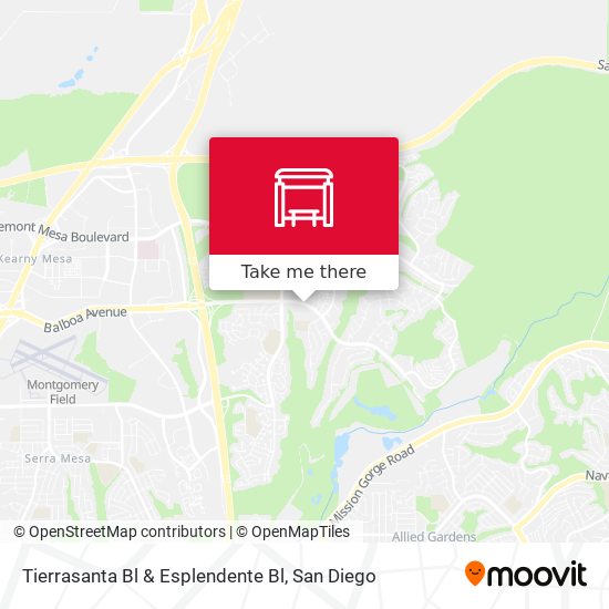Mapa de Tierrasanta Bl & Esplendente Bl