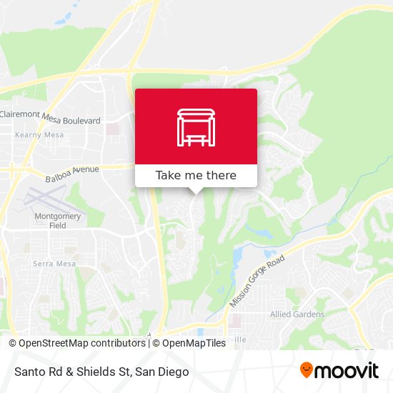 Santo Rd & Shields St map