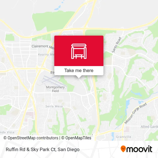 Ruffin Rd & Sky Park Ct map