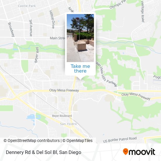 Dennery Rd & Del Sol Bl map