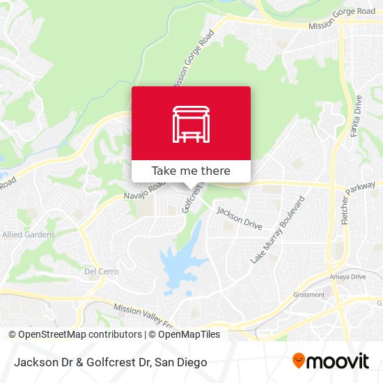 Jackson Dr & Golfcrest Dr map