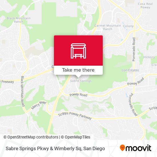 Sabre Springs Pkwy & Wimberly Sq map