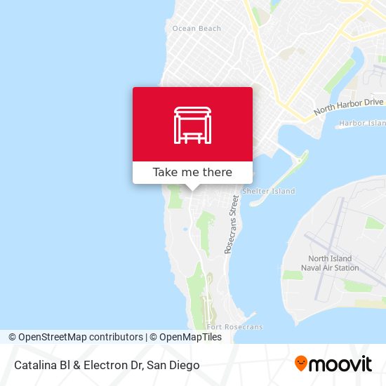 Catalina Bl & Electron Dr map