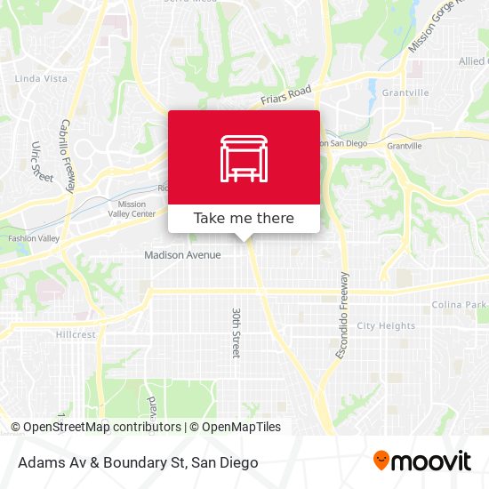 Adams Av & Boundary St map