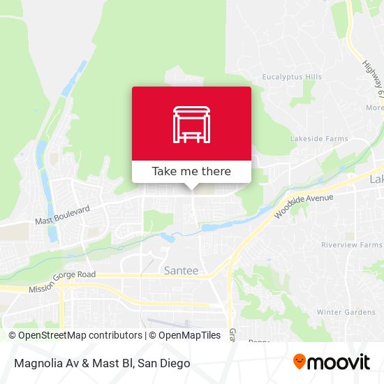 Magnolia Av & Mast Bl map