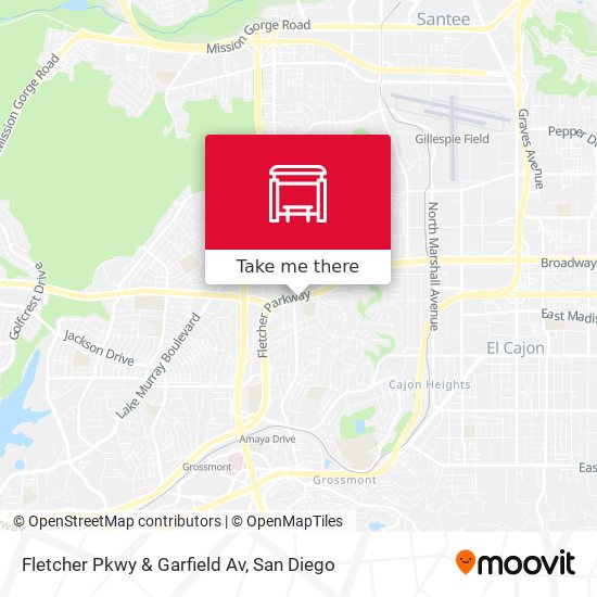 Fletcher Pkwy & Garfield Av map