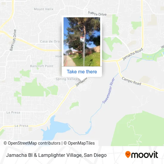 Jamacha Bl & Lamplighter Village map