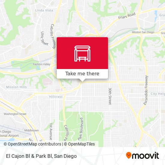Mapa de El Cajon Bl & Park Bl