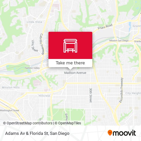 Mapa de Adams Av & Florida St