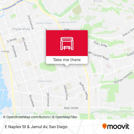 Mapa de E Naples St & Jamul Av