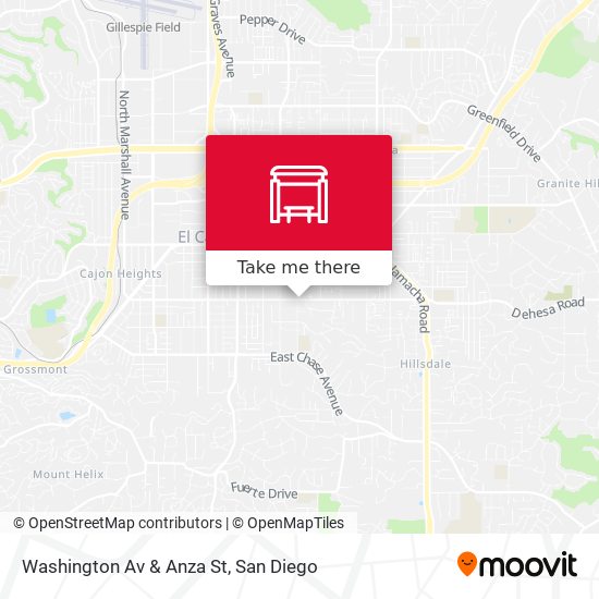 Mapa de Washington Av & Anza St