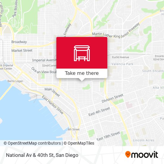 National Av & 40th St map