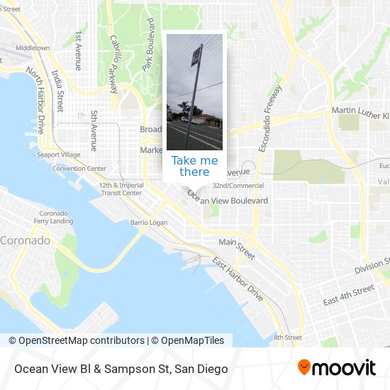 Mapa de Ocean View Bl & Sampson St