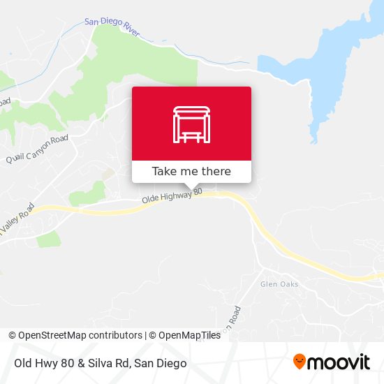 Old Hwy 80 & Silva Rd map