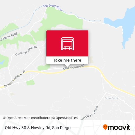 Old Hwy 80 & Hawley Rd map