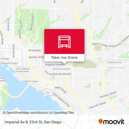 Mapa de Imperial Av & 33rd St