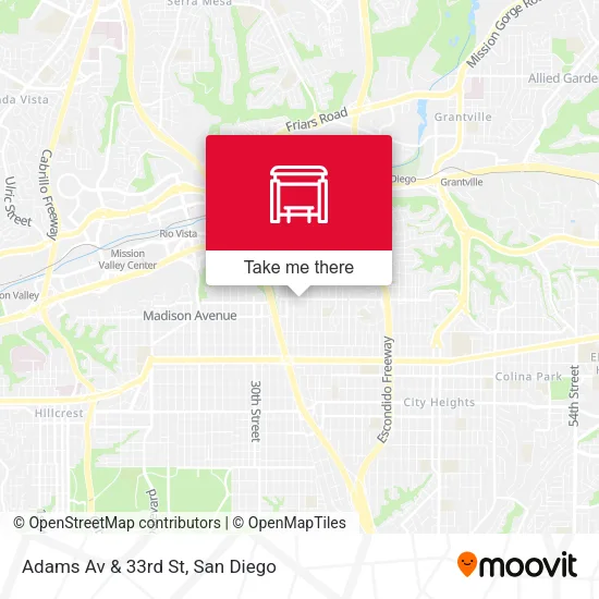 Mapa de Adams Av & 33rd St