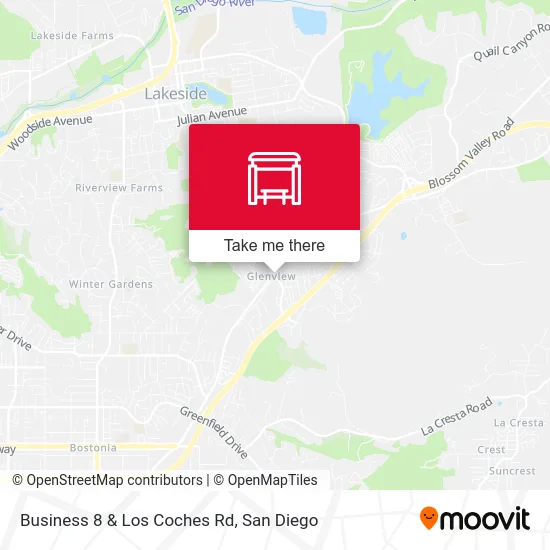 Business 8 & Los Coches Rd map