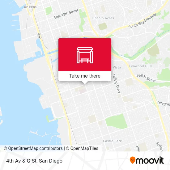 4th Av & G St map