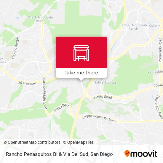 Rancho Penasquitos Bl & Via Del Sud map