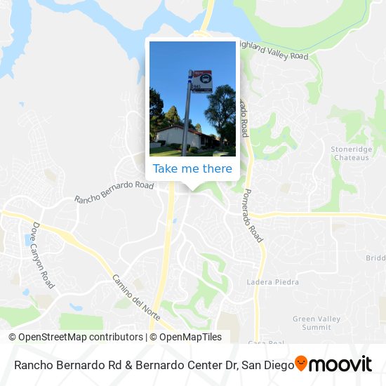 Rancho Bernardo Rd & Bernardo Center Dr map